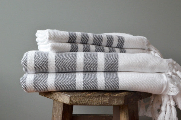 Wholesale Herringbone Striped Kitchen Towels