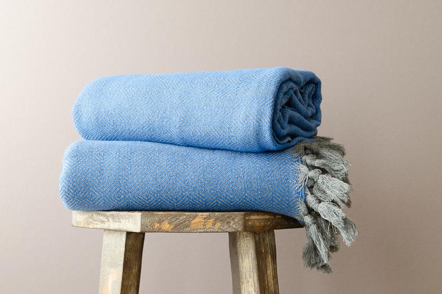 Indigo throw best sale